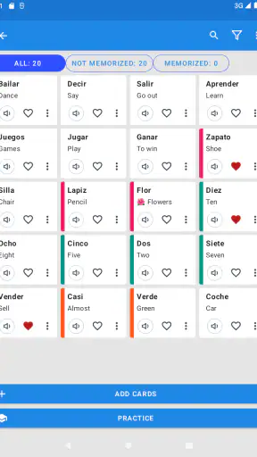 Flashcards World screenshot