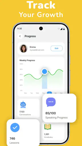 Fluzy: Learn Language with AI screenshot
