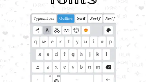 Fonts Keyboard screenshot