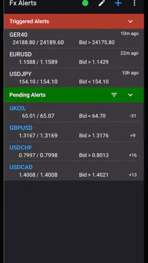 Forex Price Alerts + Crypto screenshot