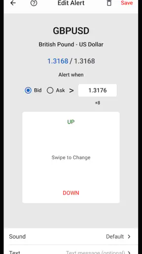 Forex Price Alerts + Crypto screenshot