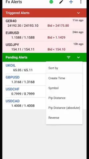 Forex Price Alerts + Crypto screenshot