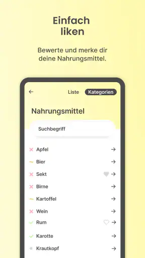 Frag Ingrid: Lebensmittelliste screenshot