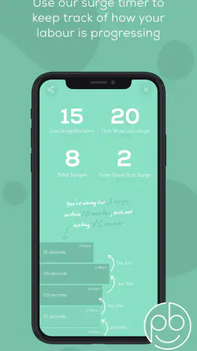 Freya - surge timer for labour screenshot