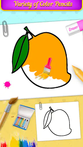 Fruits Coloring Book & Drawing screenshot
