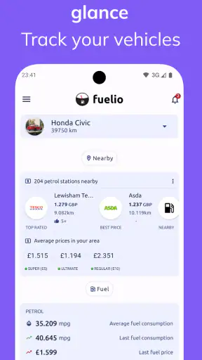 Fuelio: Fuel log & fuel prices screenshot