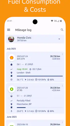 Fuelio: Fuel log & fuel prices screenshot