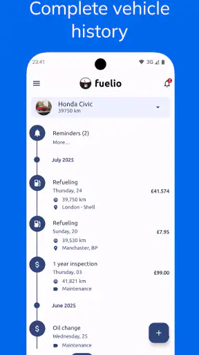 Fuelio: Fuel log & fuel prices screenshot