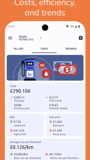 Fuelio: Fuel log & fuel prices screenshot