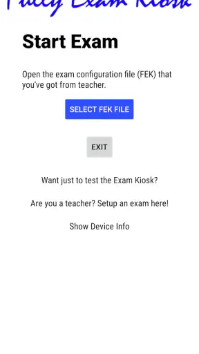 Fully Exam Kiosk screenshot