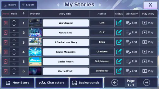 Gacha Story - VN Creator screenshot