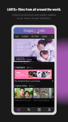 GagaOOLala: Gay, Les, BL Films screenshot