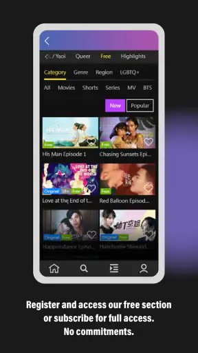 GagaOOLala: Gay, Les, BL Films screenshot
