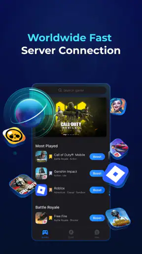 GearUP: Lower Lag Game Booster screenshot