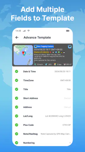 Geo-tagging Camera screenshot