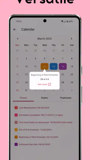 Gestational Age (baby's age) screenshot