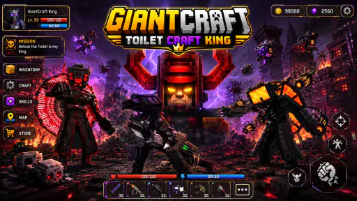 GIANTCRAFT: Toilet Craft King screenshot