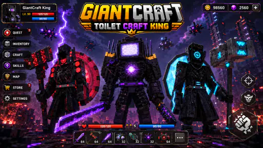 GIANTCRAFT: Toilet Craft King screenshot