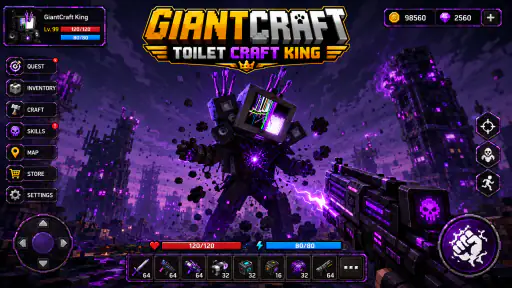 GIANTCRAFT: Toilet Craft King screenshot