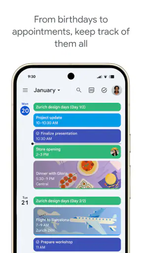 Google Calendar screenshot