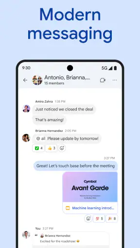 Google Chat screenshot
