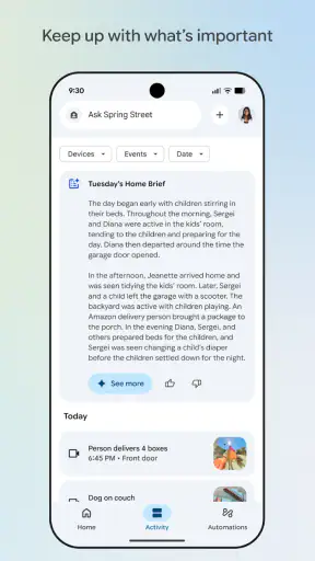 Google Home screenshot