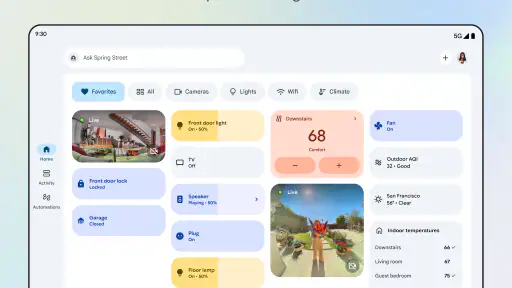Google Home screenshot