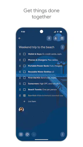 Google Keep - Tala at listahan screenshot