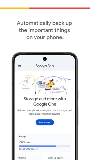Google One screenshot