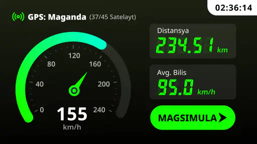 GPS bilis pagsubok at odometer screenshot