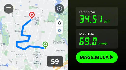 GPS bilis pagsubok at odometer screenshot