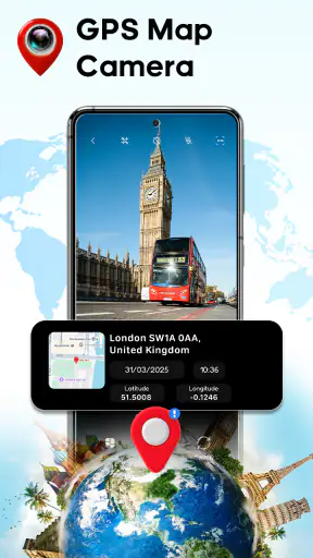GPS Camera Map & Geotag Photos screenshot