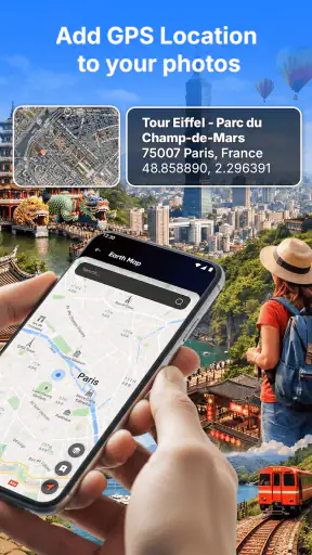 GPS Camera: Map & Timestamp screenshot