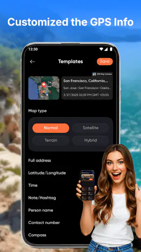 GPS Camera: Map & Timestamp screenshot