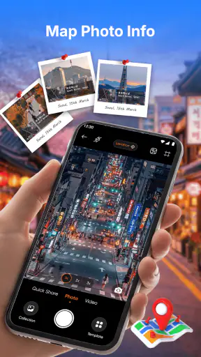 GPS Camera: Map & Timestamp screenshot