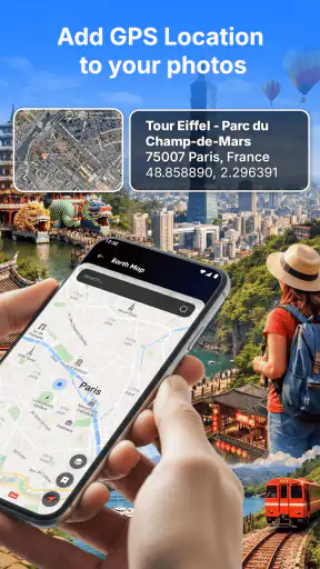 GPS Camera: Map & Timestamp screenshot