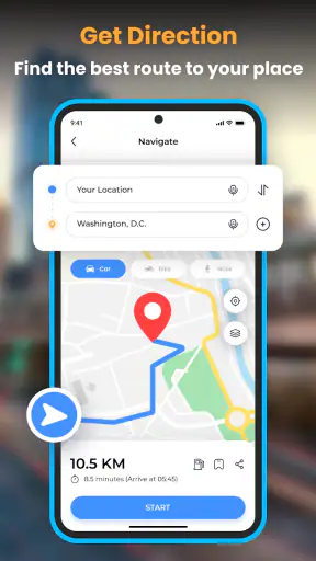 GPS Navigation Live Map Camera screenshot