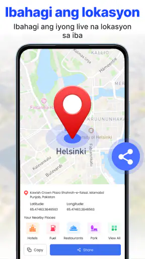 GPS satellite live lupa mapa screenshot