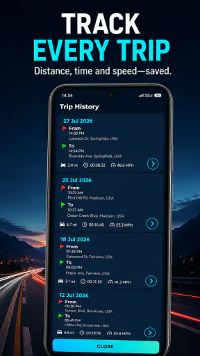 GPS Speedometer HUD - Odomiter screenshot