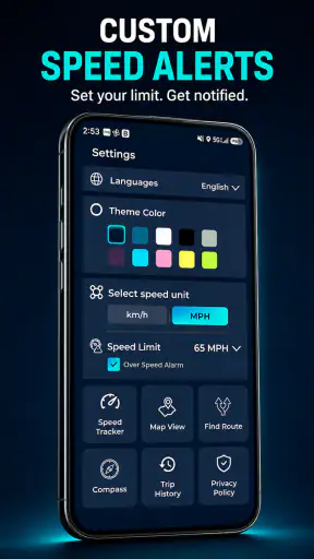 GPS Speedometer HUD - Odomiter screenshot