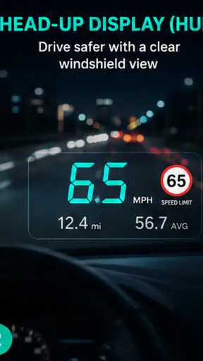 GPS Speedometer HUD - Odomiter screenshot