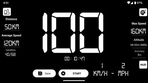 GPS Speedometer:Bilis at Haba screenshot