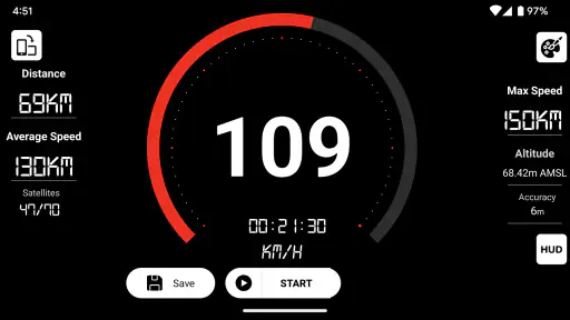GPS Speedometer:Bilis at Haba screenshot