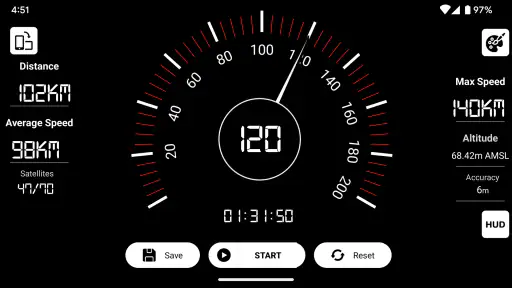 GPS Speedometer:Bilis at Haba screenshot