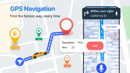 GPS Voice Navigation: GPS Map screenshot