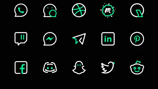 GreenLine Icon Pack : LineX screenshot
