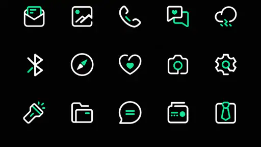 GreenLine Icon Pack : LineX screenshot
