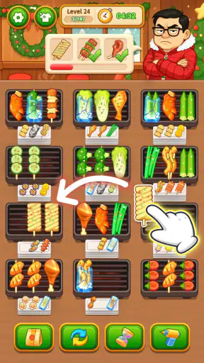 Grill Sort - Food Sort Games screenshot