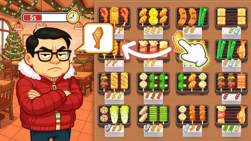 Grill Sort - Food Sort Games screenshot