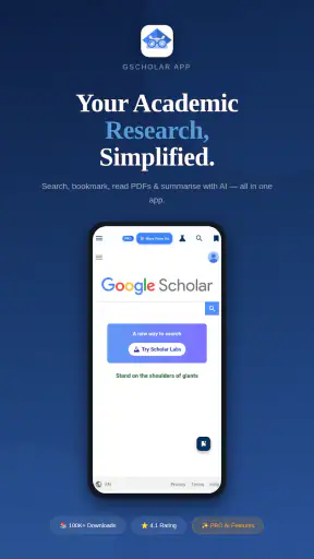 GScholar App screenshot